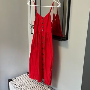 Red 100% Cotton Dress